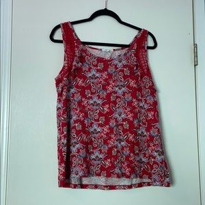 Maurice’s Red Paisley Tank